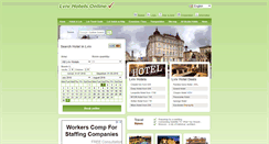 Desktop Screenshot of lvivhotelsonline.com